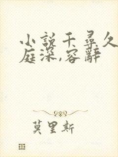 小说千寻久月封庭深,容辞