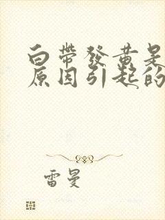 白带发黄是什么原因引起的