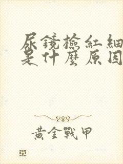 尿镜检红细胞高是什么原因