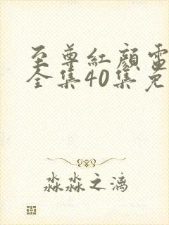 至尊红颜电视剧全集40集免费观看