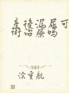 产后漏尿可以手术治疗吗