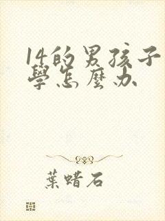 14的男孩子厌学怎么办