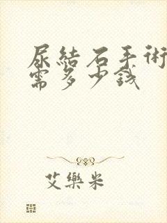 尿结石手术大概需多少钱