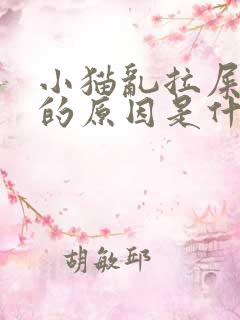 小猫乱拉屎拉尿的原因是什么