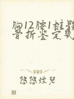 胸12腰1椎体骨折鉴定几级伤残