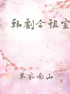 韩剧合租室友