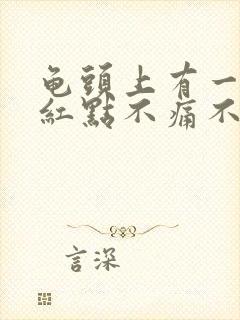 龟头上有一个小红点不痛不痒怎么回事