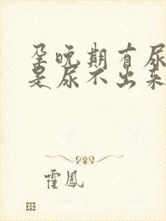 孕晚期有尿感但是尿不出来怎么回事