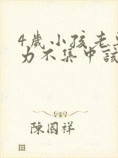 4岁小孩老专注力不集中该怎么办