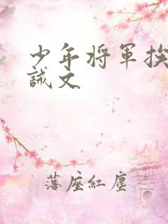 少年将军挨打训诫文