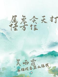 属兔今天打牌最佳方位