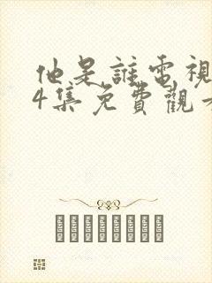 他是谁电视剧24集免费观看