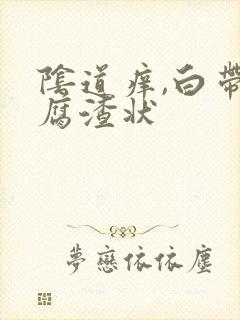 阴道痒,白带豆腐渣状