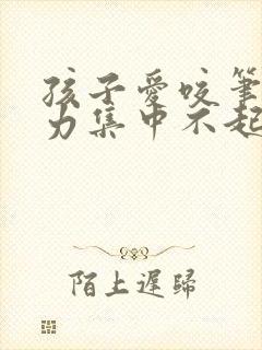 孩子爱咬笔注意力集中不起来