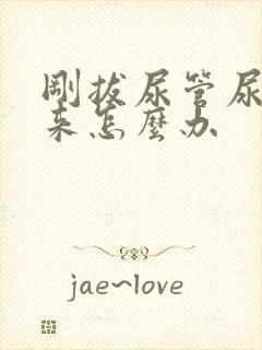 刚拔尿管尿不出来怎么办