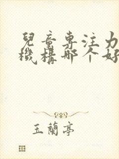 儿童专注力训练机构哪个好