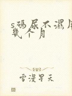 s码尿不湿用到几个月