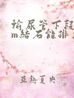 输尿管下段7mm结石能排出来吗