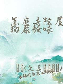 怎么去除屋里的狗尿骚味