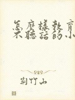 怎么样教育一个不听话的小孩