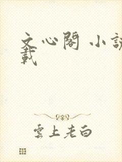 文心阁 小说连载