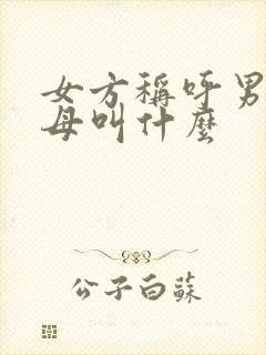 女方称呼男方父母叫什么