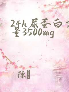 24h尿蛋白定量3500mg