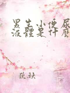 男生小便尿白色液体是什么