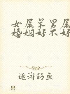 女属羊男属猴的婚姻好不好
