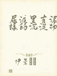 尿液里有泥沙一样的沉淀物