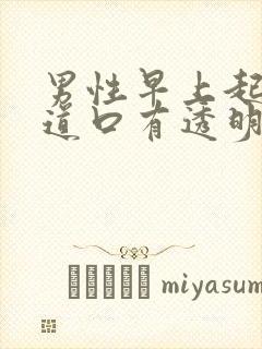 男性早上起来尿道口有透明粘稠液体