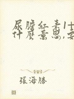 尿胆红素1+是什么意思,要紧吗