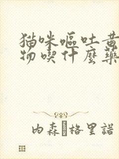 猫咪呕吐黄粘稠物吃什么药