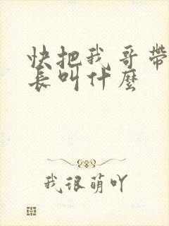 快把我哥带走班长叫什么
