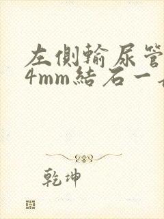 左侧输尿管下段4mm结石一般多久可以排出