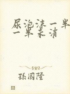 尿泡沫一半消失一半未消