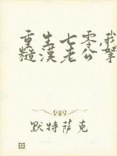 重生七零,我把糙汉老公拿下了尊