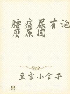 腰痛尿有泡沫什么原因