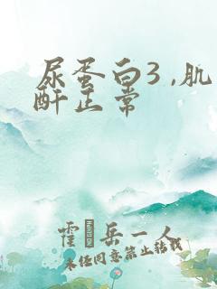 尿蛋白3 ,肌酐正常