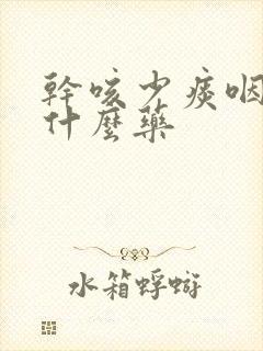 干咳少痰咽痒吃什么药