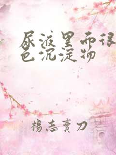 尿液里面很多白色沉淀物