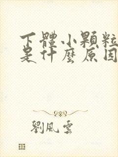 下体小颗粒瘙痒是什么原因