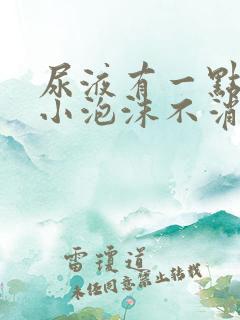 尿液有一点点细小泡沫不消散