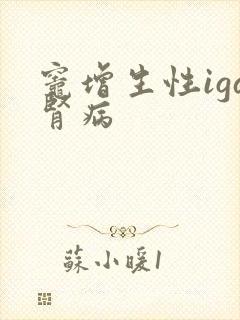 灶增生性iga肾病