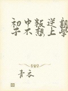 初中叛逆期的孩子不想上学