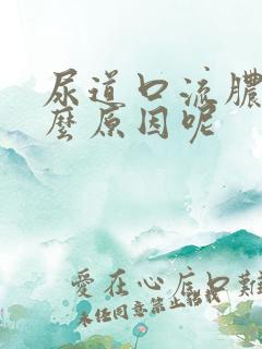 尿道口流脓是什么原因呢