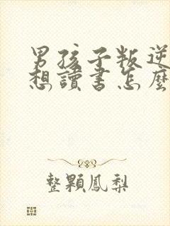 男孩子叛逆期不想读书怎么办?