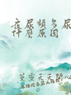 夜尿频多尿不尽什么原因