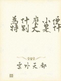 为什么小便味道特别大是什么原因