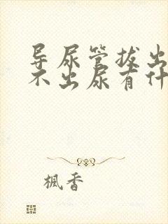 导尿管拔出后排不出尿有什么方法